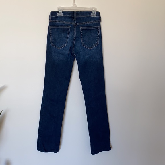 GAP Regular Mid Rise Classic Straight Leg Dark Denim Jeans Sz 24 - Picture 2 of 8